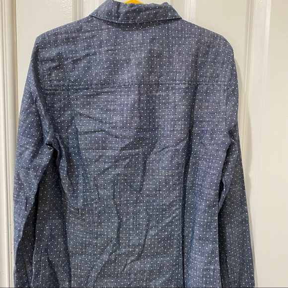 J.Crew Chambray Polka Dot Perfect Shirt 00 XS XXS - Picture 8 of 11